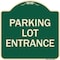 Signmission Parking Entrance Parking Lot Entrance Heavy-Gauge Aluminum Sign, 18" x 18", G-1818-23450 A-DES-G-1818-23450 - alternate 1